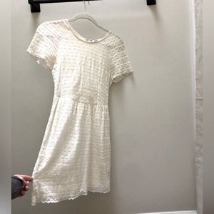 Free People Cream Lace Dress